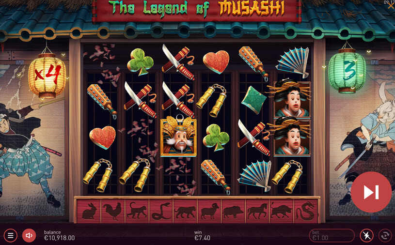 The Legend of Musashi Tiradas gratuitas