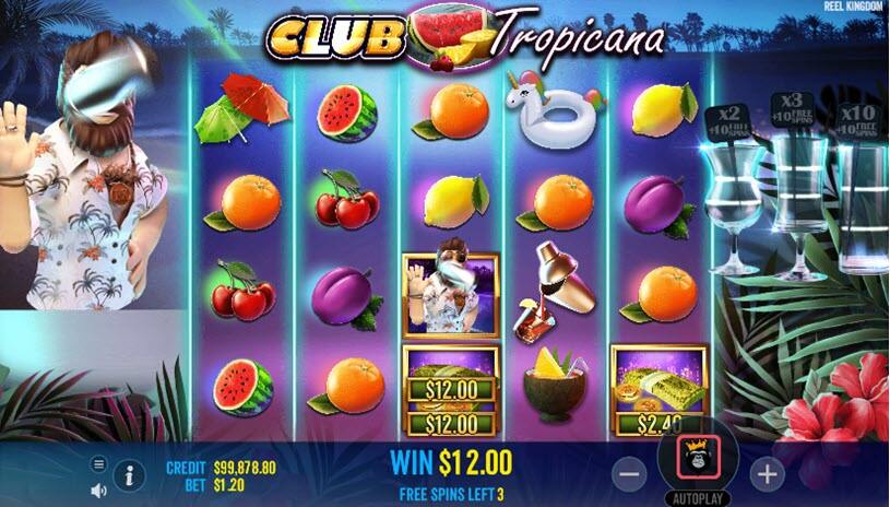 Club Tropicana giros gratis