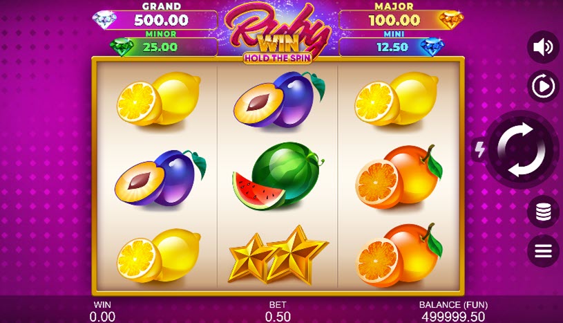 Ruby Win: Hold the Spin Jugabilidad