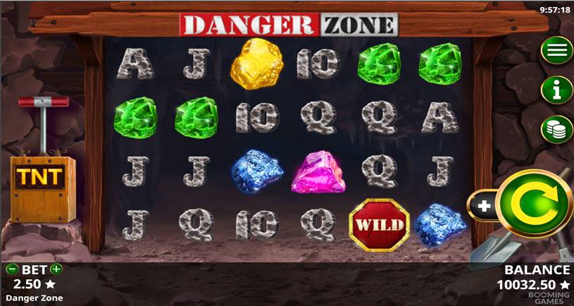 Danger Zone tragamonedas jugabilidad