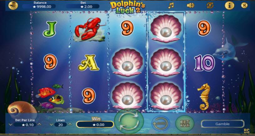 Dolphin`s Luck 2 tragamonedas jugabilidad