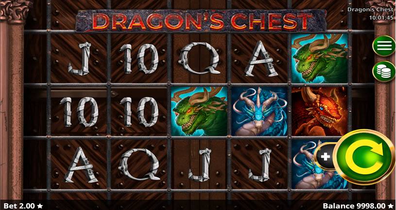 Dragons Chest tragamonedas jugabilidad