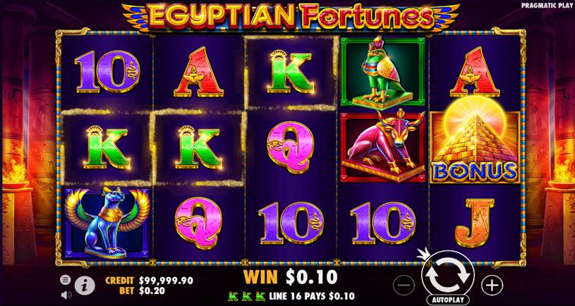 Egyptian Fortunes Jogabilidade
