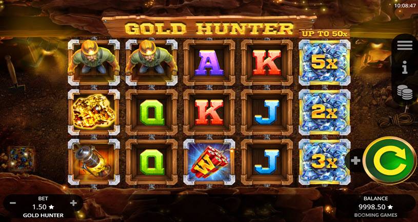 Gold Hunter tragamonedas jugabilidad