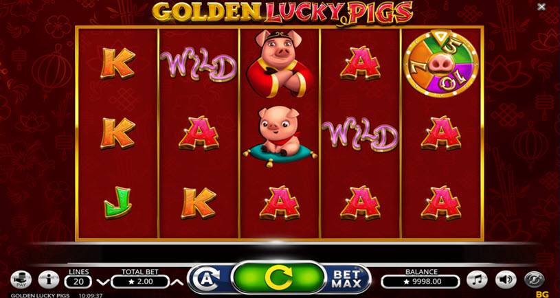 Golden Lucky Pigs tragamonedas jugabilidad