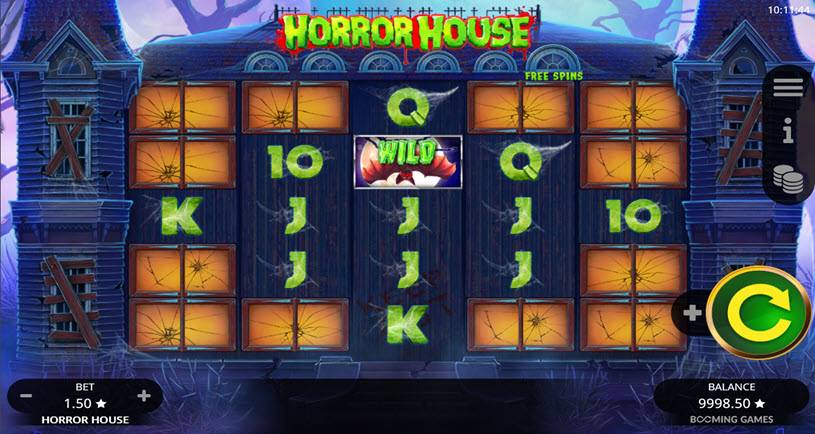 Horror House tragamonedas jugabilidad
