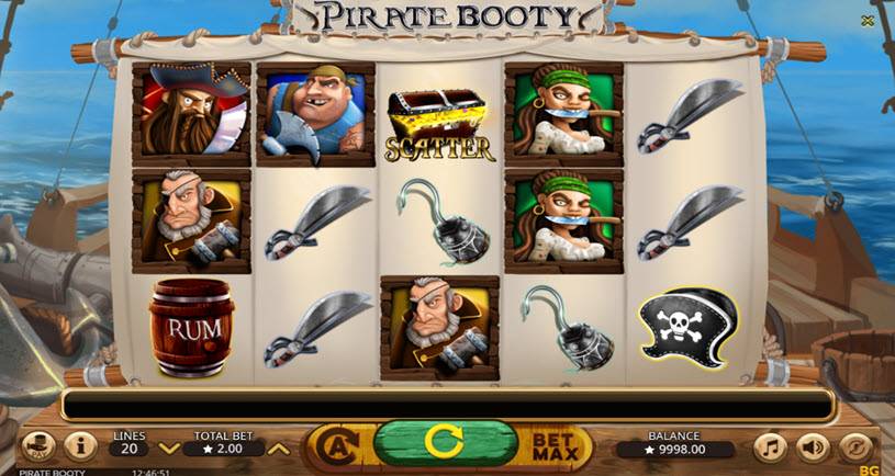 Pirate Booty tragamonedas jugabilidad