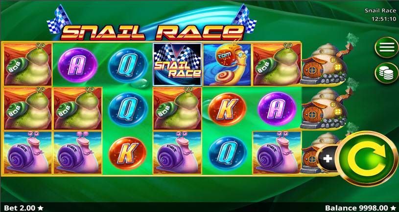 Snail Race tragamonedas jugabilidad