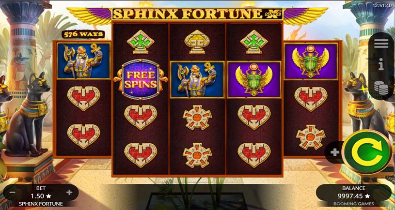 Sphinx Fortune tragamonedas jugabilidad