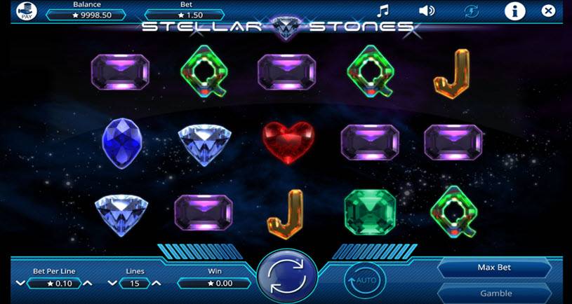 Stellar Stones tragamonedas jugabilidad