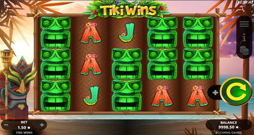 Tiki Wins tragamonedas jugabilidad